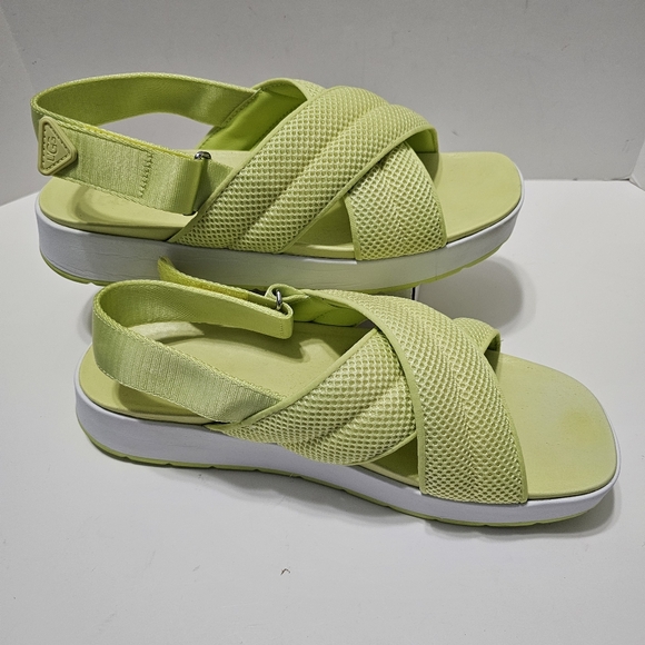UGG Shoes - UGG Nella Slingback Platform Sandals Pollen Mesh Womens Sz 12